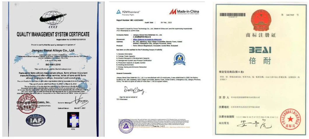 Tailor-Made Ferro Silicon Zirconium Inoculant Used as Additive in Steelmaking